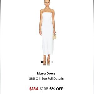 GIGI C Ivory Strapless Dress